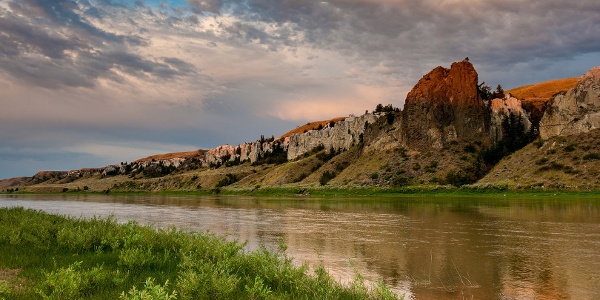 The white cliffs on the Missouri River