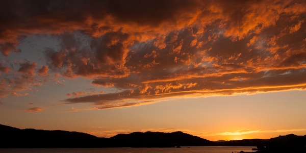 Red clouds of a sunset